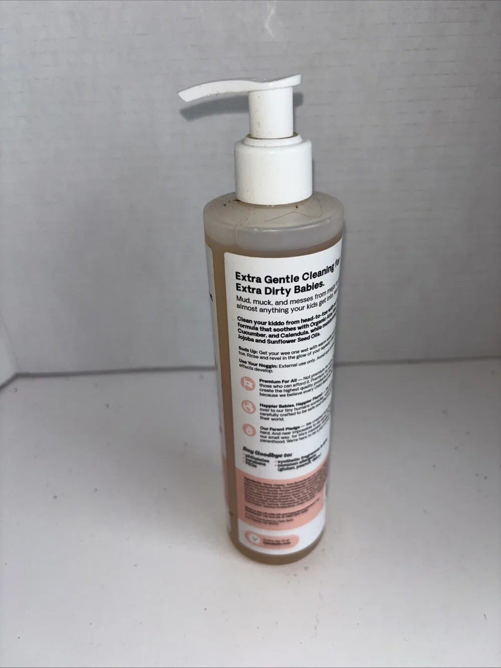 Hello Bello Plant-Based Premium Shampoo & Body Wash Gentle Sweet Cream 10 Oz